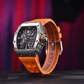 Simple Quartz Skeleton Sport Watch PD-1738 | Waterproof Rectangle Design